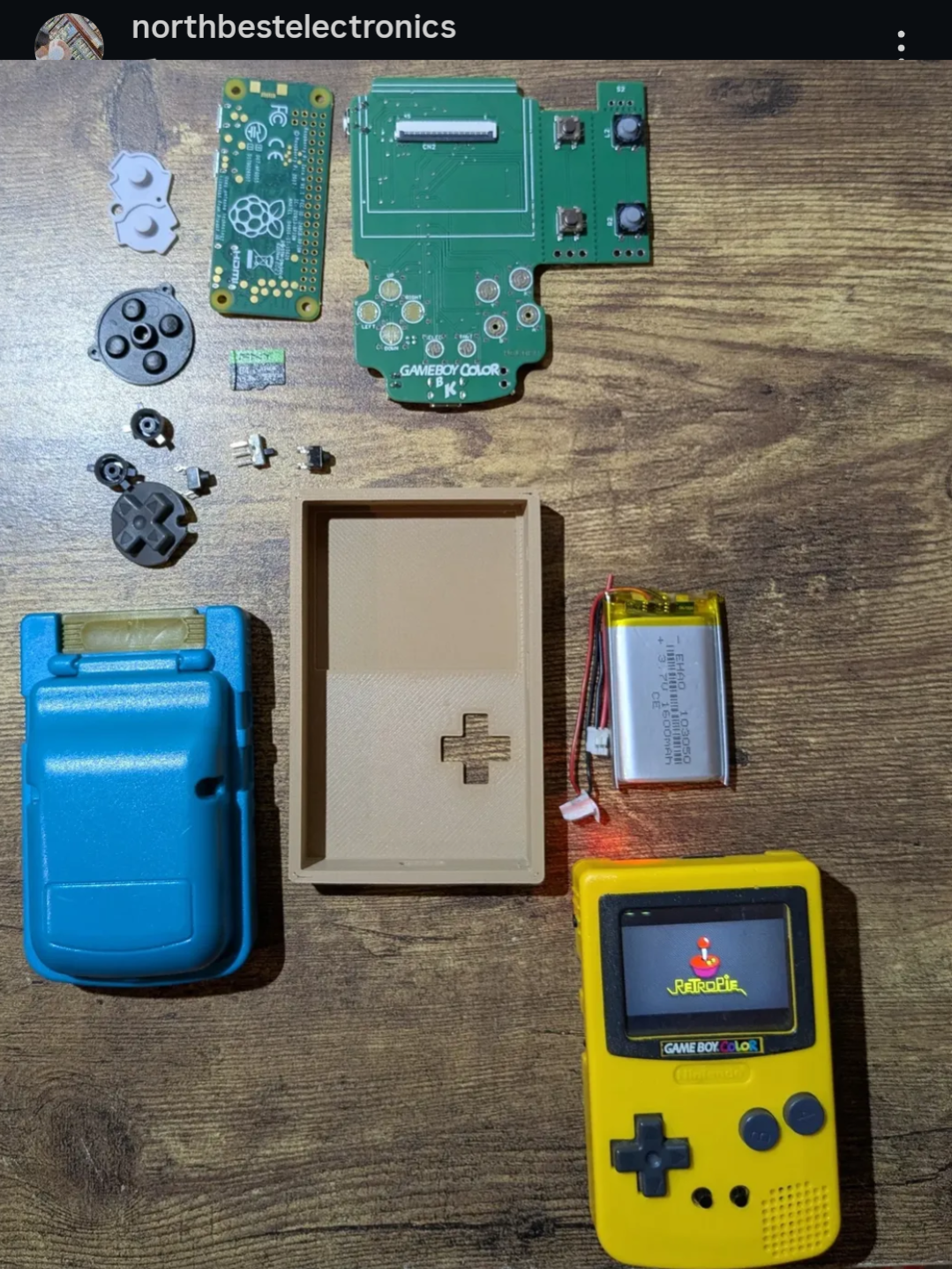 Burger King Gameboy Color Raspberry Pi build Kit