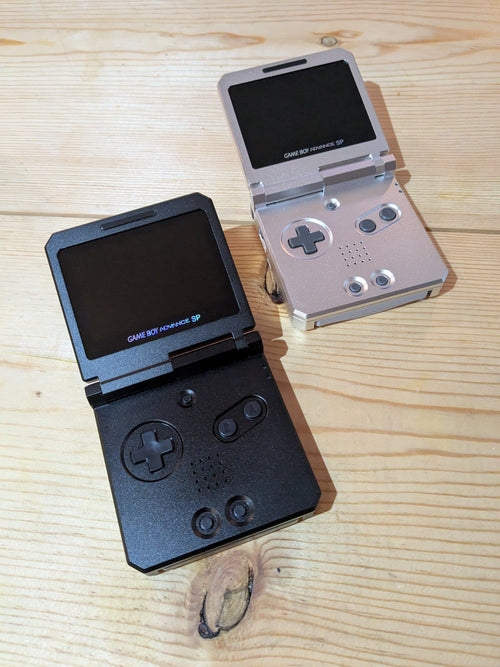 Gameboy Advance SP - BoxyPixel Hinged Metal w/ IPS V3.0 Screen & USB-C Aluminum